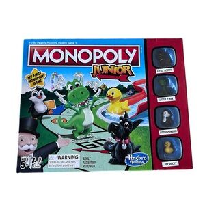 NEW Monopoly Junior Kids Board Game by Hasbro- Learn Educational
